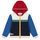 Boys Multi-Coloured Knitted Zip Up Top, 1, hi-res