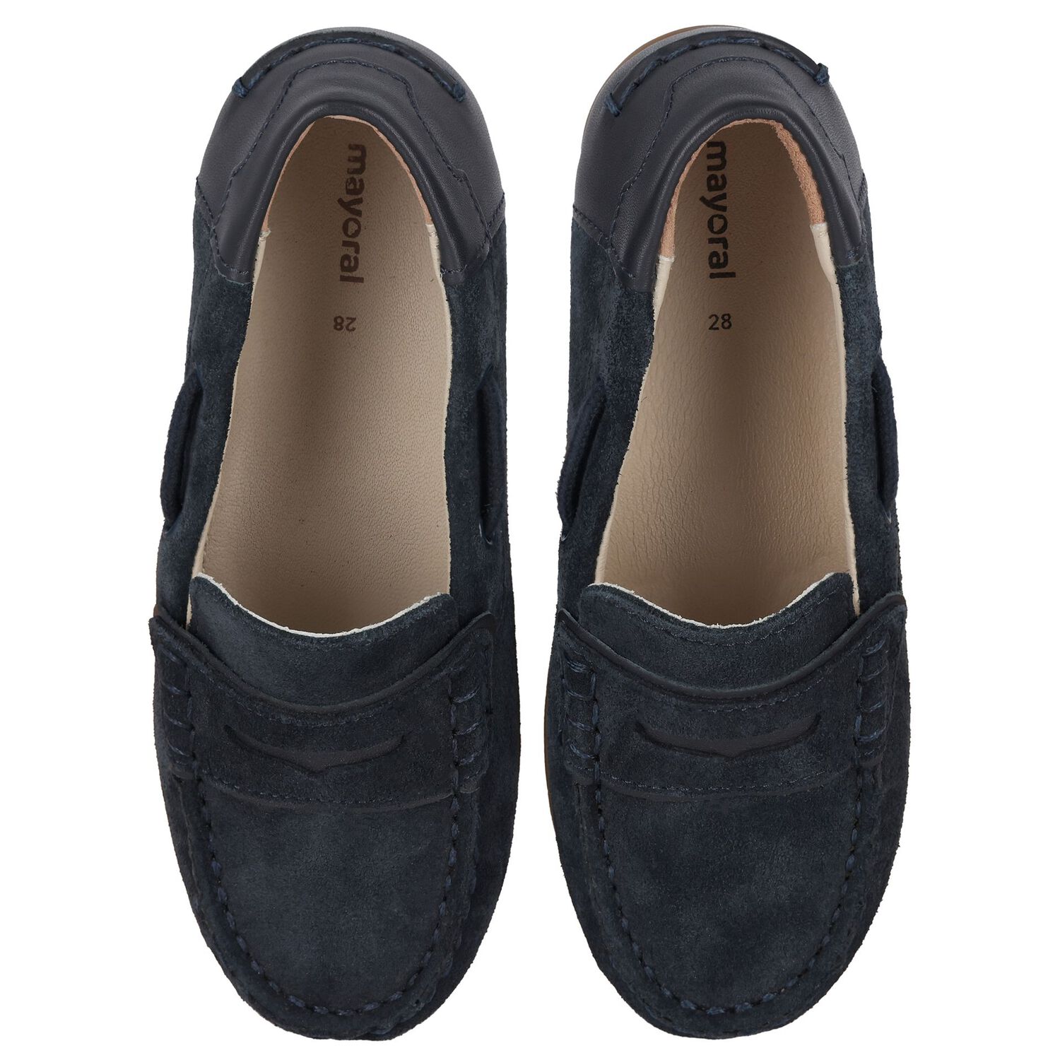 Boys Navy Blue Moccasins, 1, hi-res image number null
