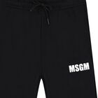 Boys Black Logo Joggers, 1, hi-res