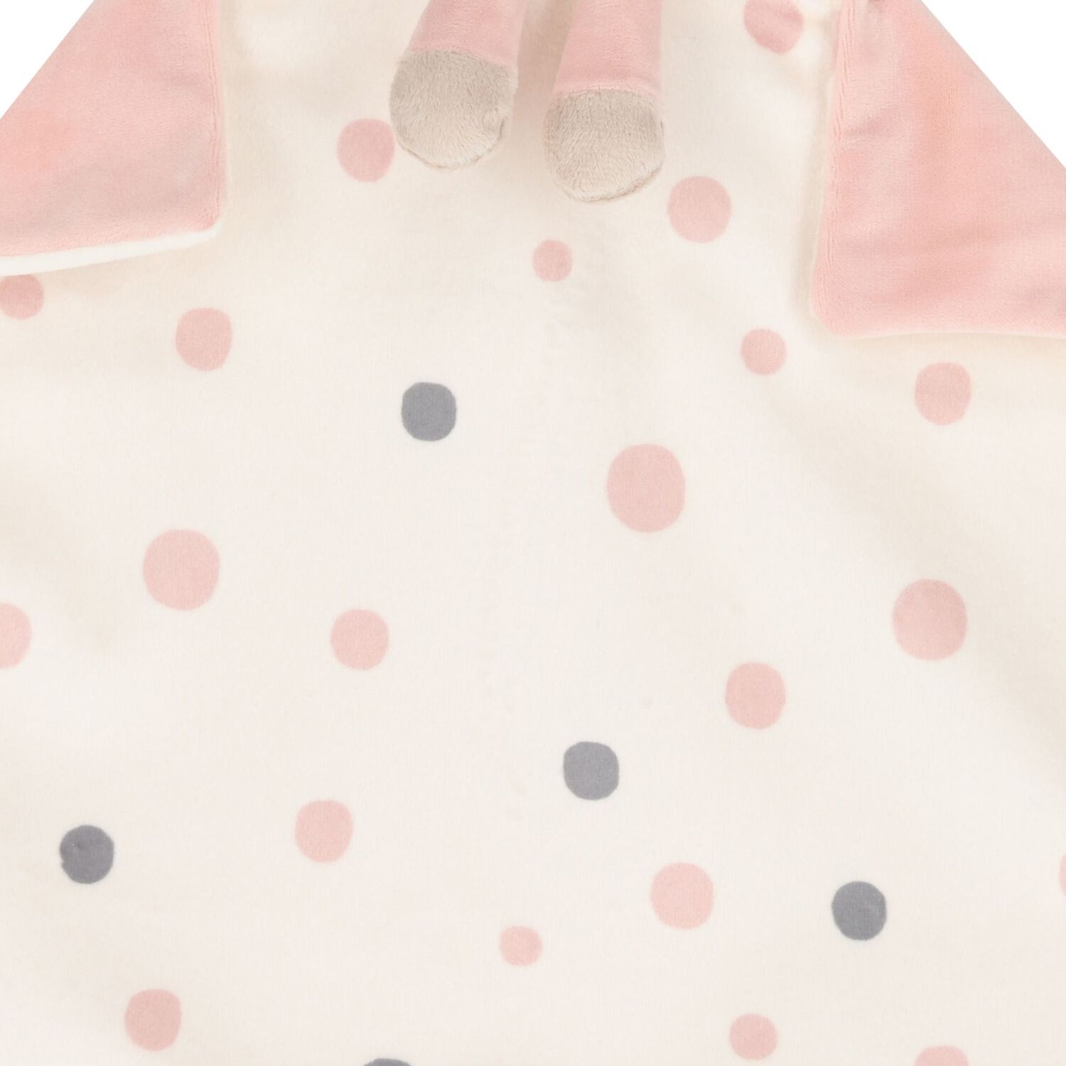 Baby Girls Ivory & Pink Rabbit Comforter, 2, hi-res