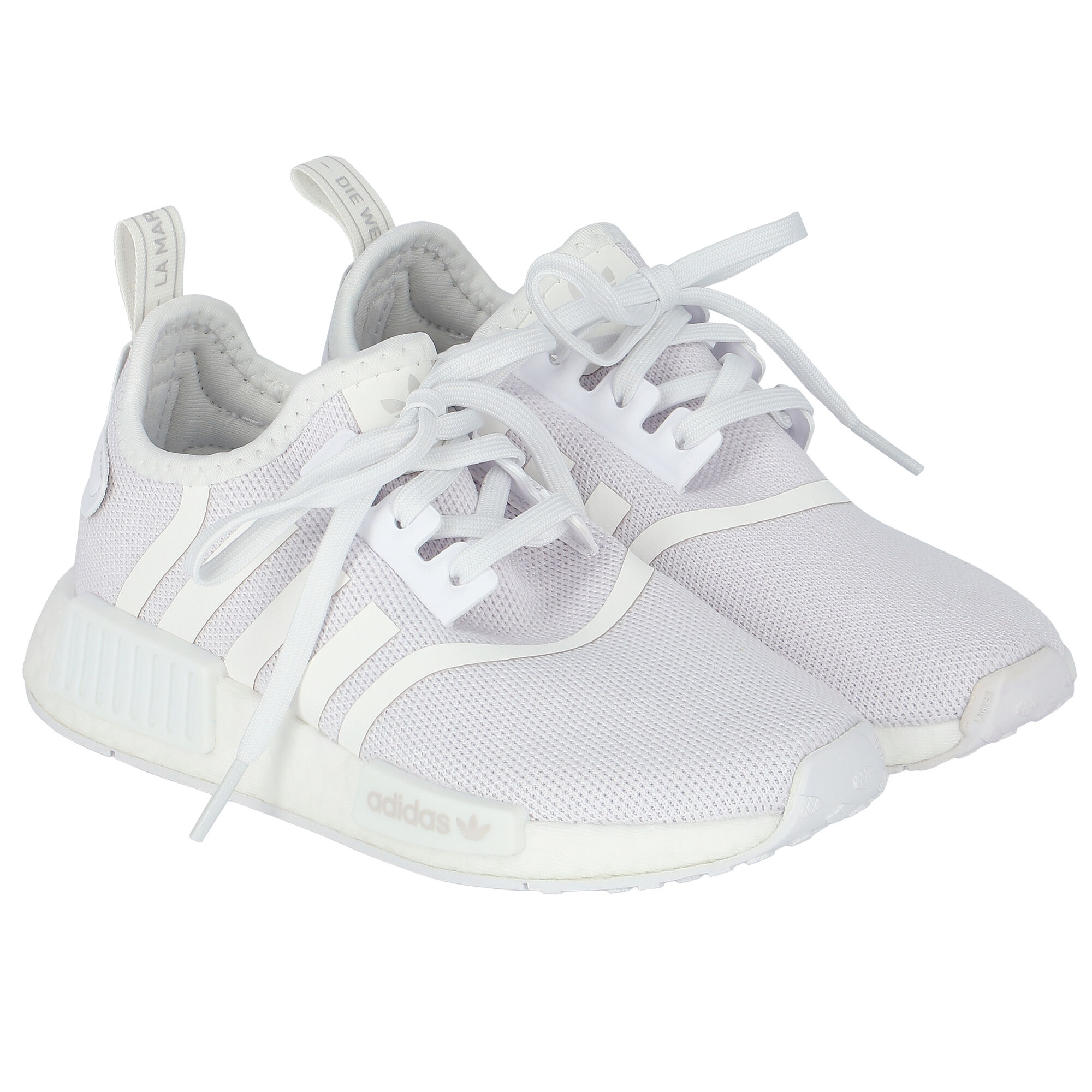 Adidas Kids White NMD R1 Trainers Junior Couture UK