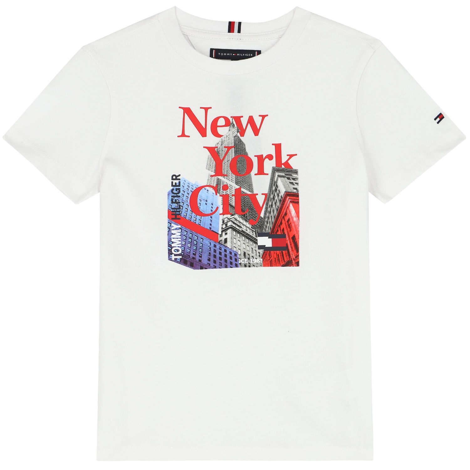 Boys White Graphic T-Shirt, 1, hi-res