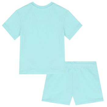 Baby Boys Aqua Logo Pyjamas