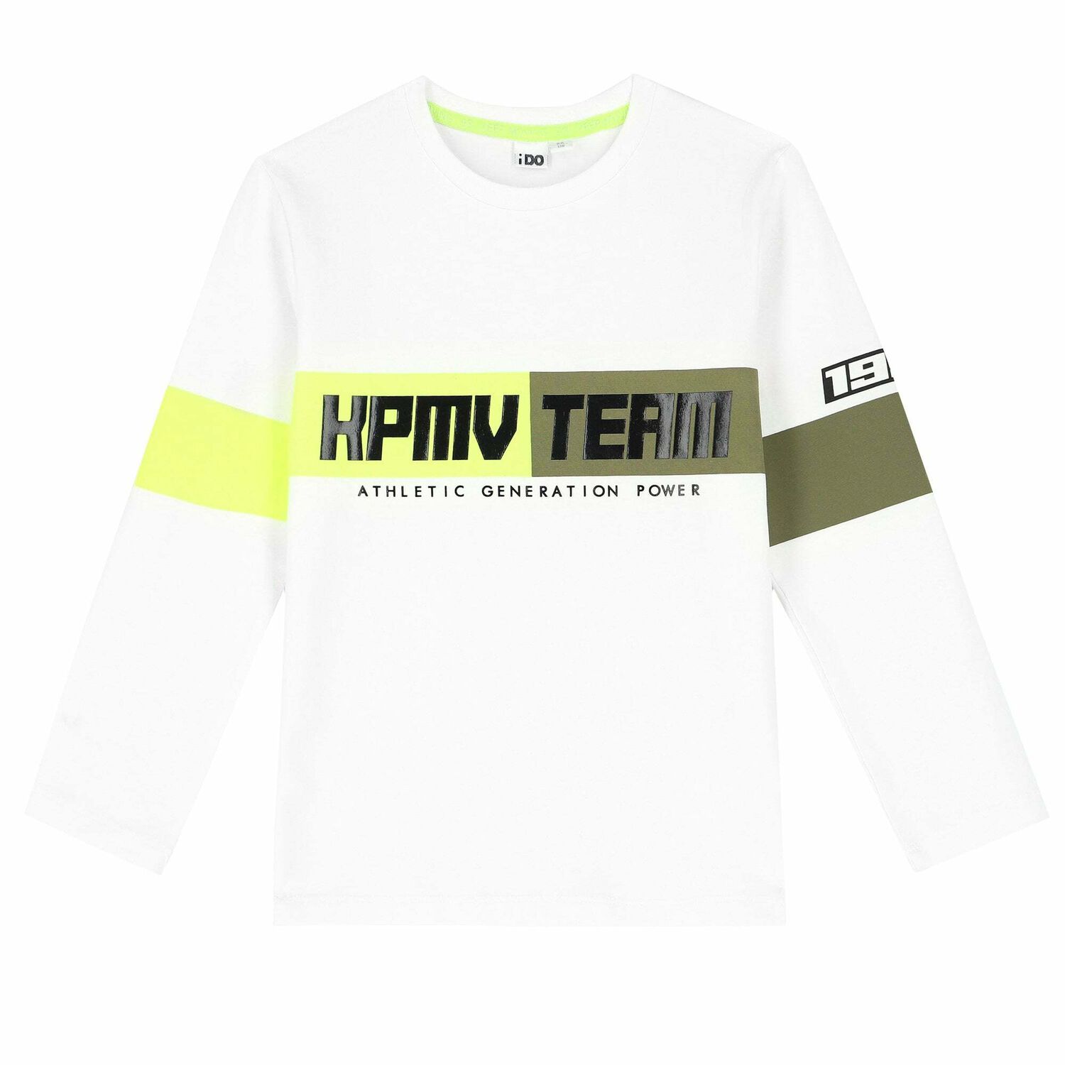 Boys White Long Sleeve Top, 2, hi-res