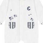 Baby Boys White Velour Sheep Babygrow, 1, hi-res