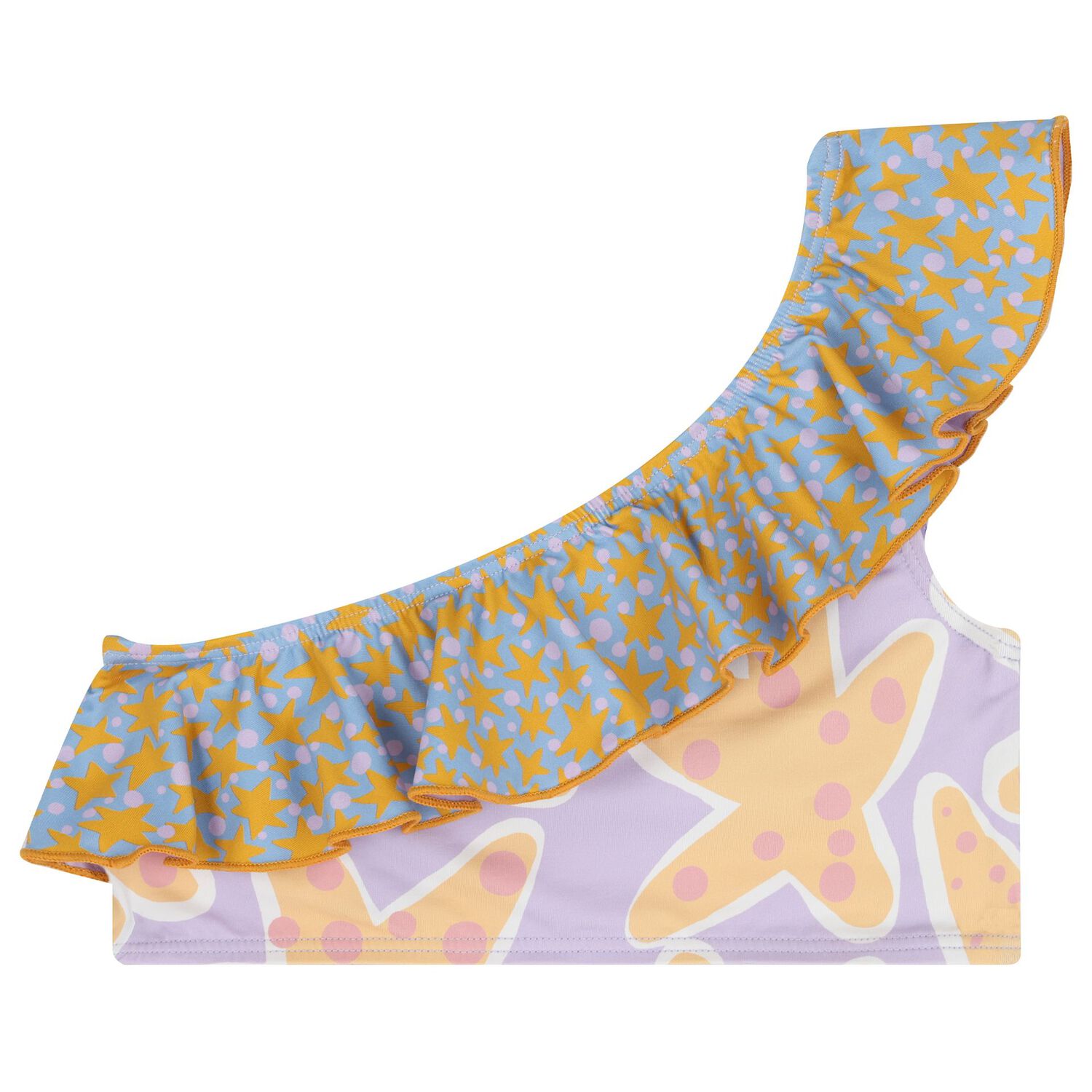 Girls Purple & Blue Stars Bikini, 1, hi-res