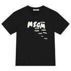 Boys Black Logo T-Shirt, 3, hi-res