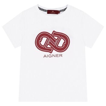 Boys White Logo T-Shirt