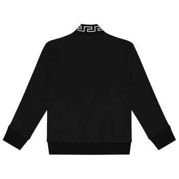 Black & White Medusa Zip Up Top