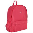 Girls Pink Logo Backpack, 3, hi-res