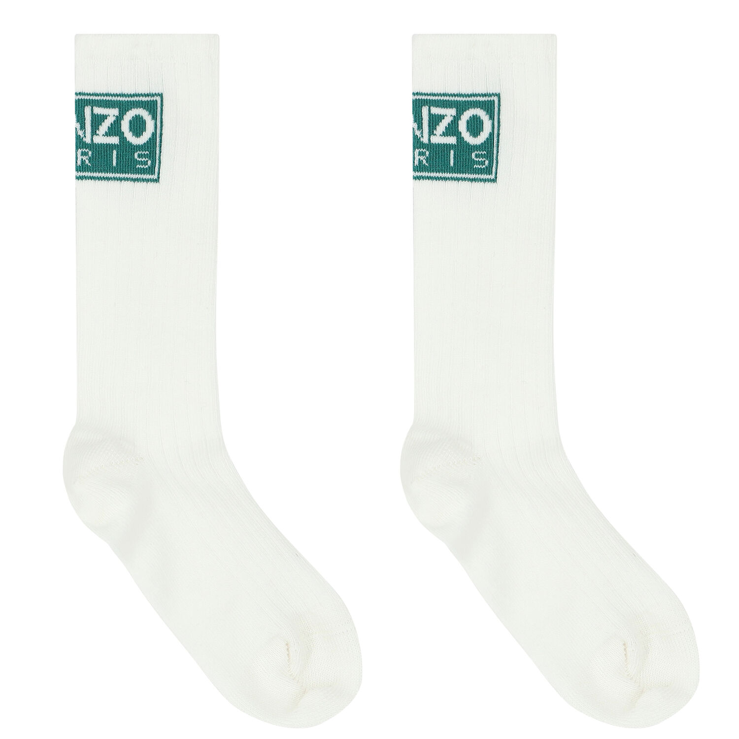 Ivory Logo Socks, 1, hi-res