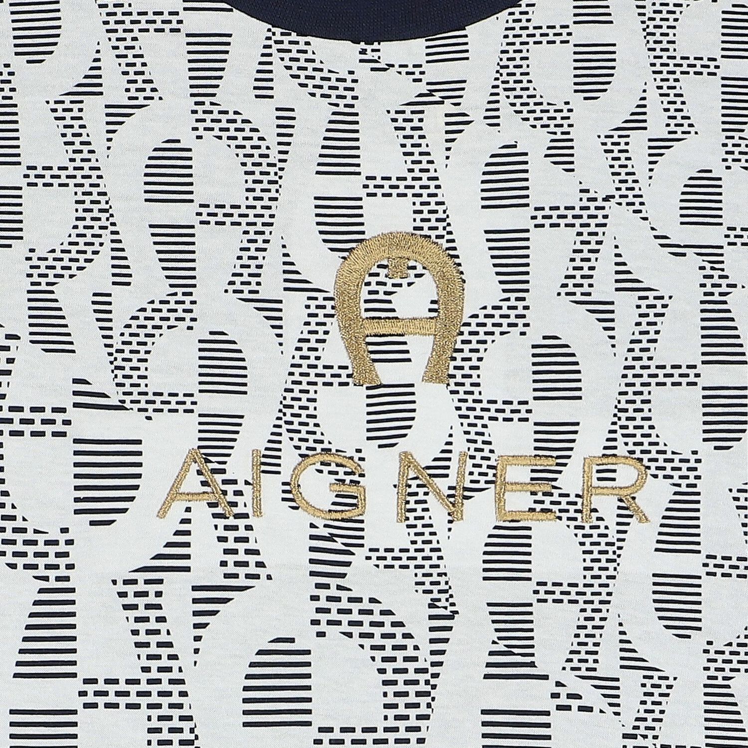 Boys Navy Blue & White Logo T-Shirt, 1, hi-res image number null