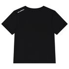 Boys Black Ikonik Logo T-Shirt, 1, hi-res