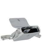 Girls Silver Leather Handbag, 1, hi-res