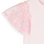 Girls Pink Embellished T-Shirt, 1, hi-res