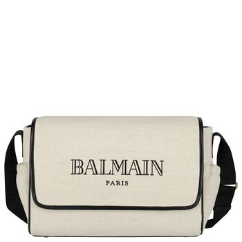 Beige Logo Baby Changing Bag
