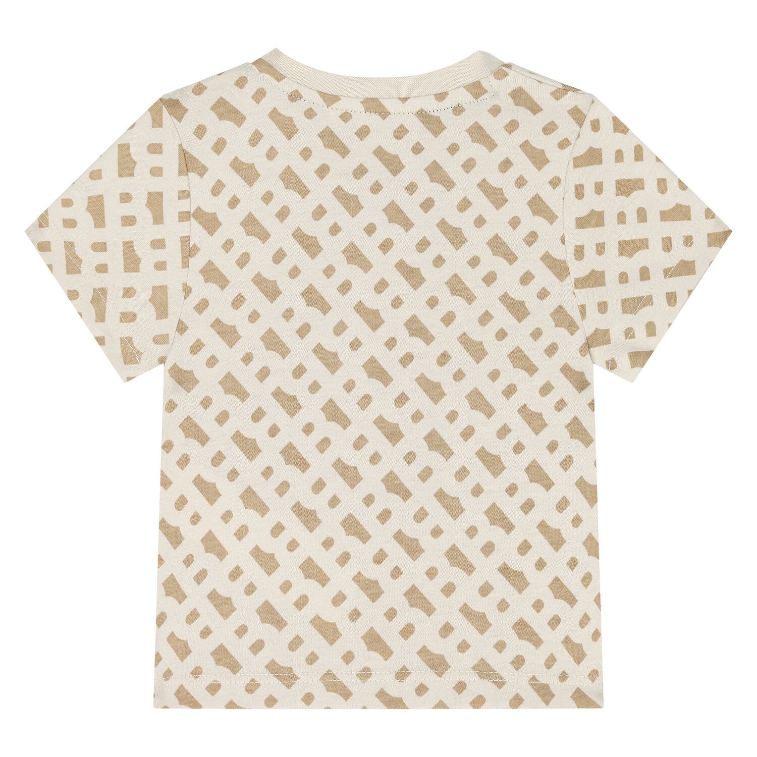 Younger Boys Beige Logo T-Shirt, 1, hi-res image number null
