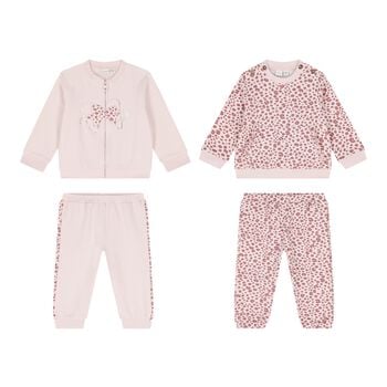 Baby Girls Pink Bow Tracksuits ( 2-Pack )