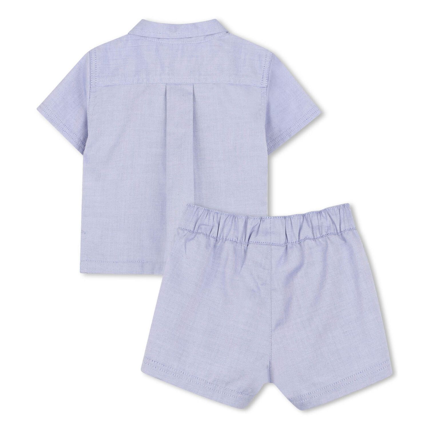 Baby Boys Blue Logo Shorts Set, 1, hi-res