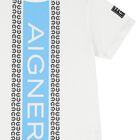 Boys White & Blue Logo T-Shirt, 2, hi-res