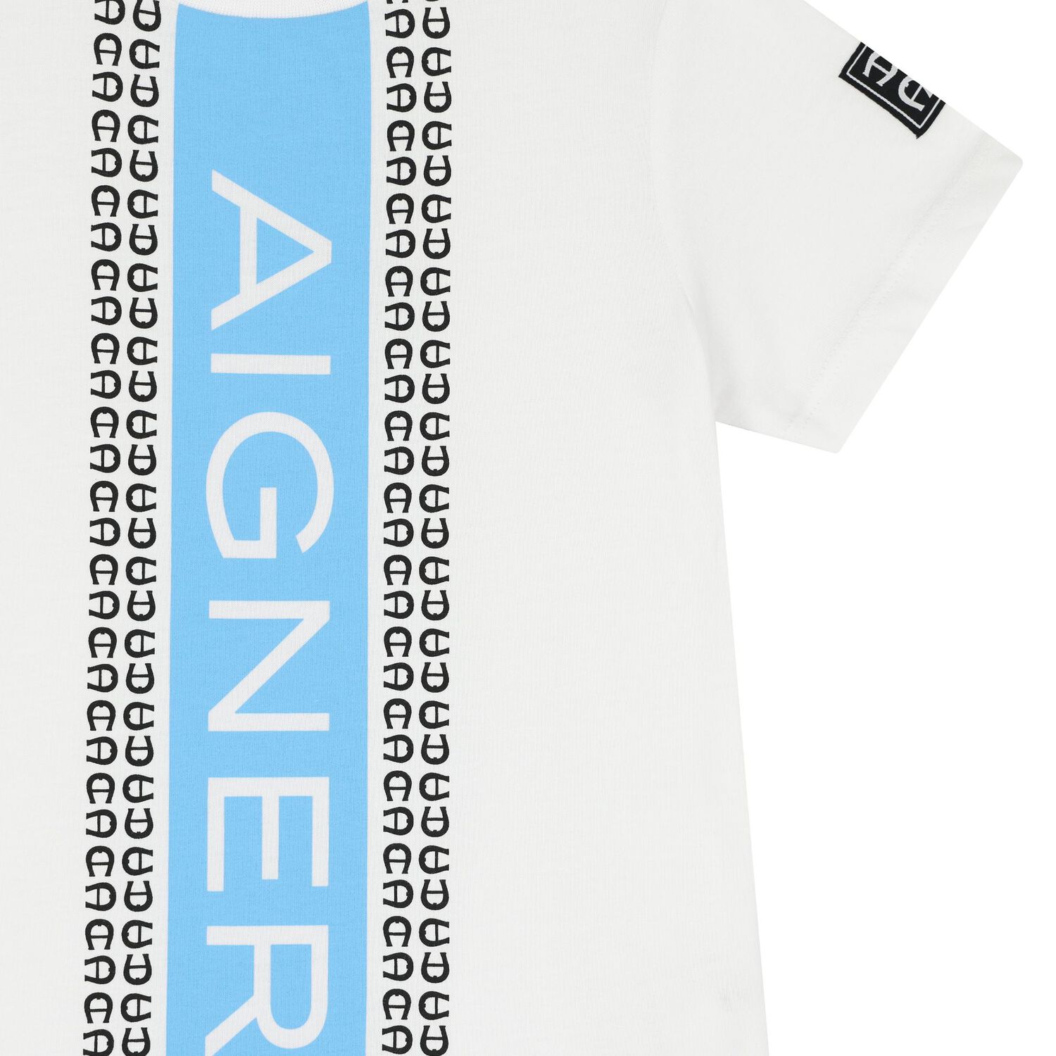Boys White & Blue Logo T-Shirt, 2, hi-res image number null