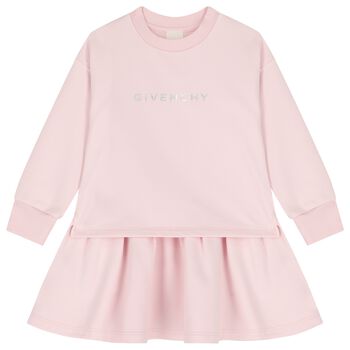 Girls Pink Logo Dress