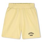 Boys Yellow Logo Shorts, 3, hi-res