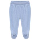 Baby Boys Beige & Blue Sheep & Teddy Bear 2 Piece Babygrow, 1, hi-res