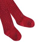 Girls Red Logo Tights, 1, hi-res