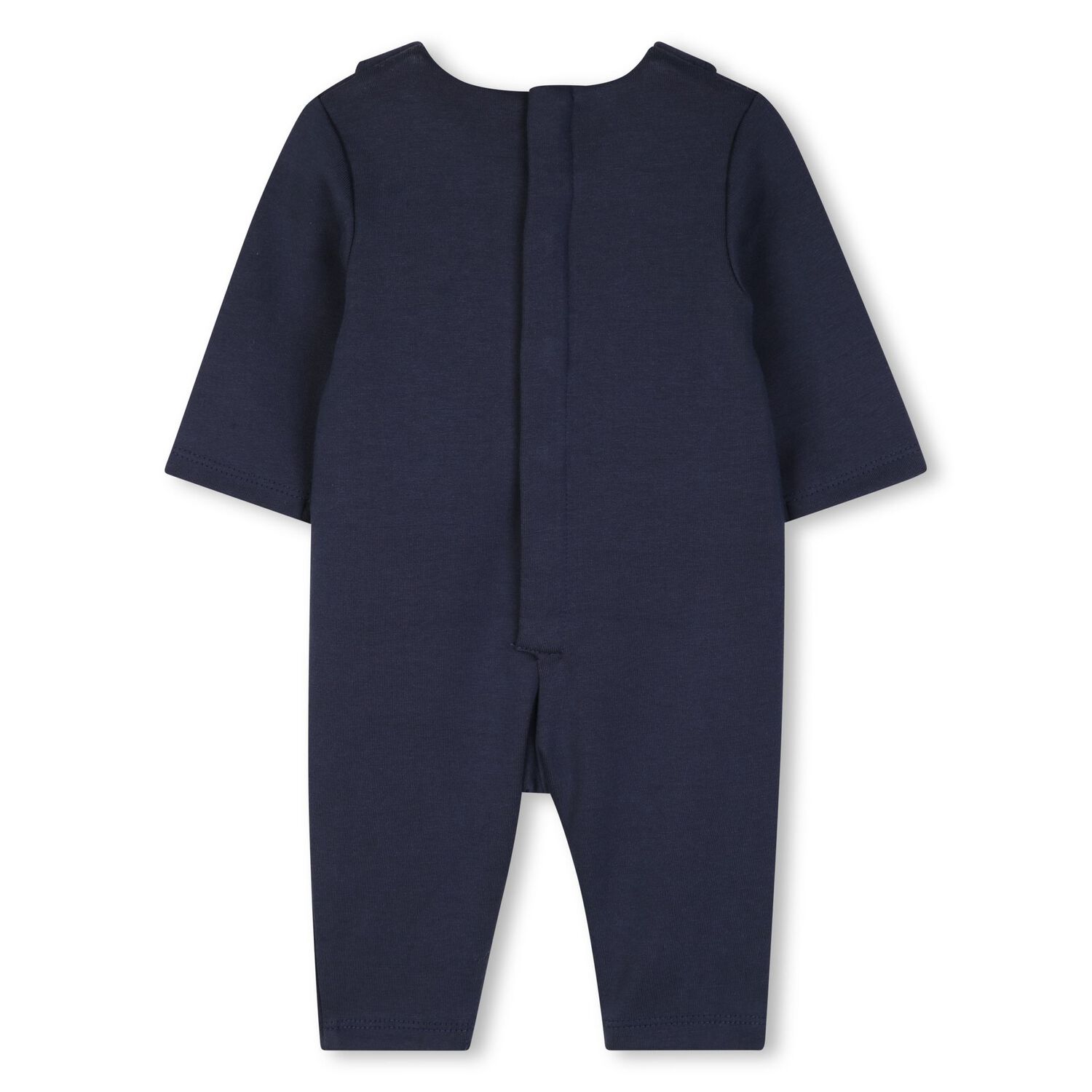 Baby Boys Navy Blue Romper Suit, 1, hi-res
