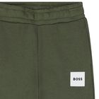 Boys Green Logo Joggers, 1, hi-res