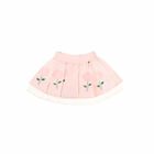 Girls Pink Flower Skirt, 1, hi-res