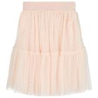Girls Pink Glitter Tulle Skirt , 1, hi-res