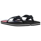Boys Black Logo Flip Flops, 1, hi-res