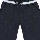 Boys Navy Blue Logo Joggers, 1, hi-res