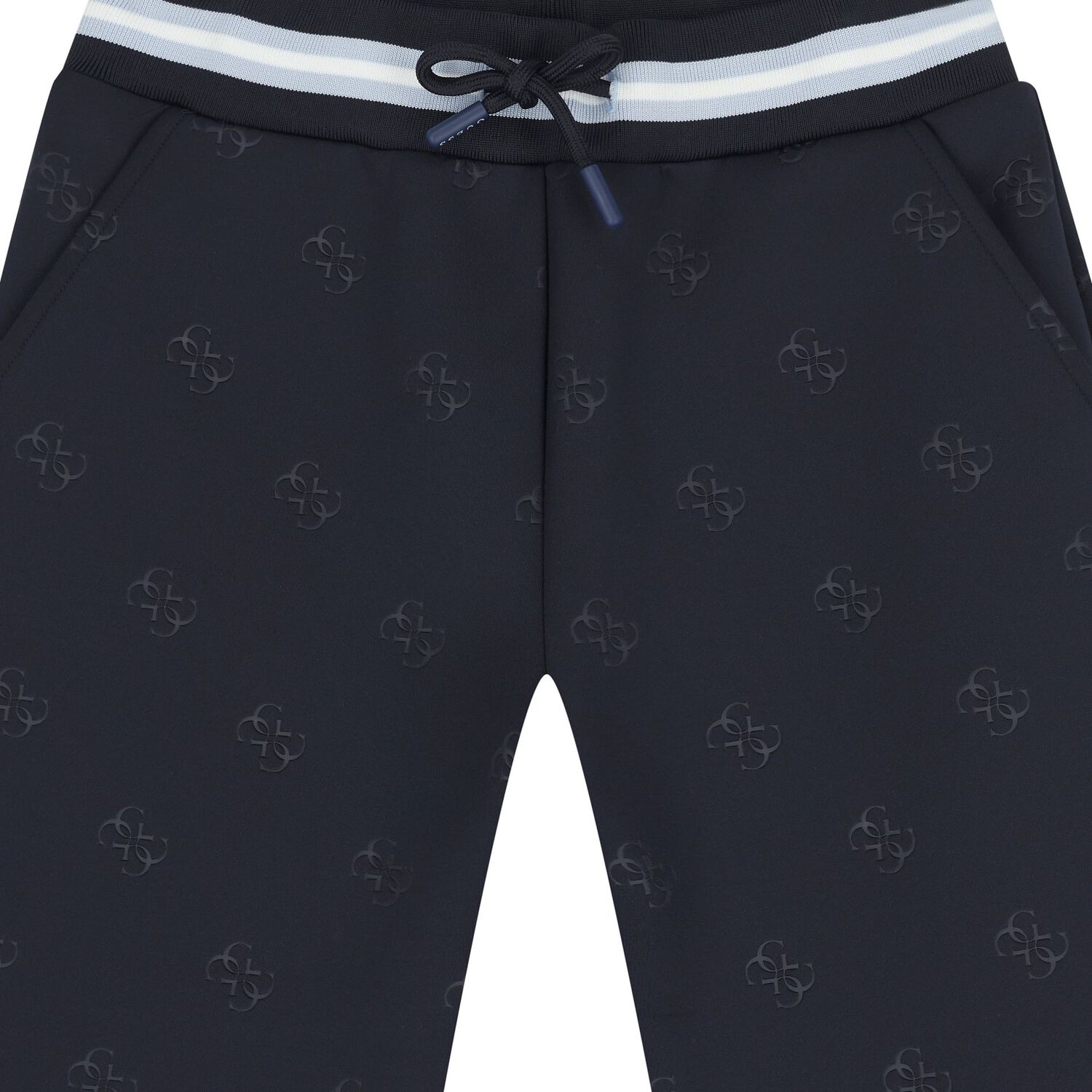 Boys Navy Blue Logo Joggers, 1, hi-res