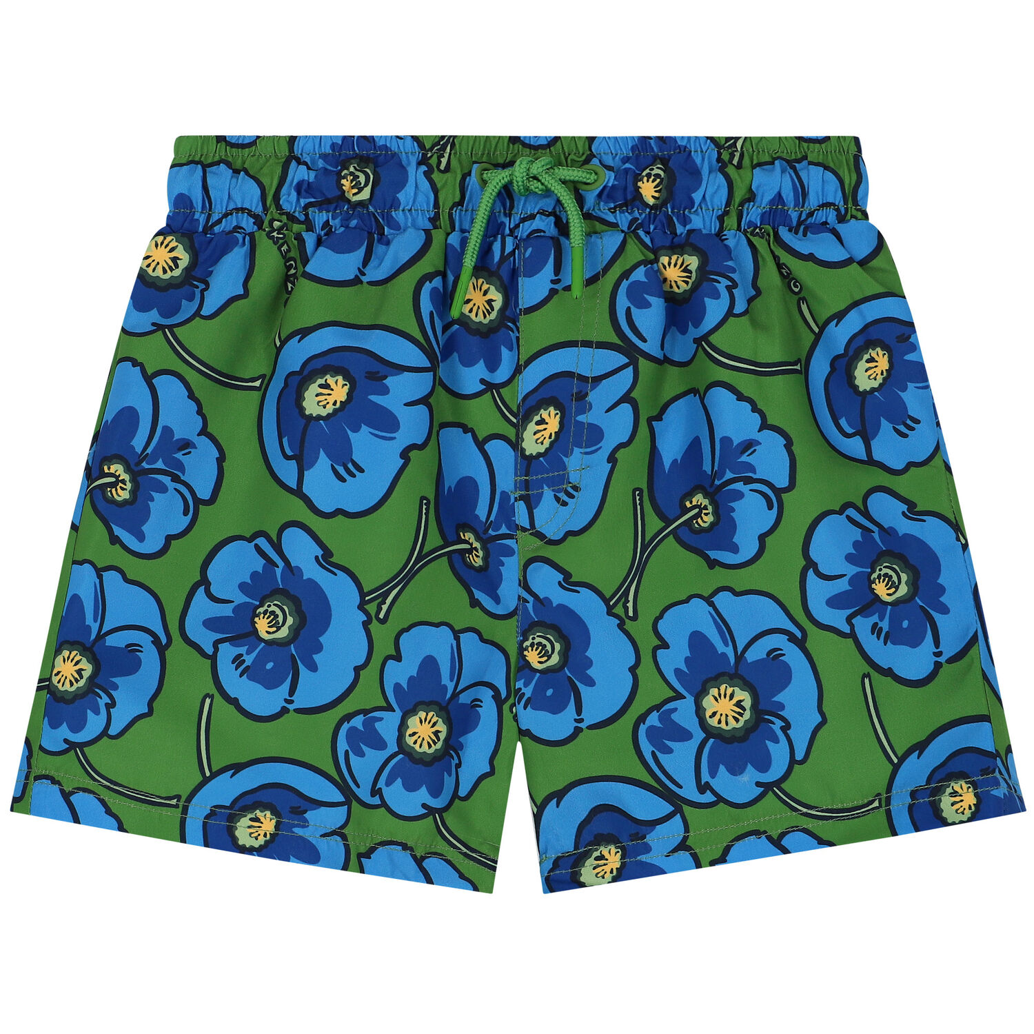 Boys Green Logo & Poppy Swim Shorts, 1, hi-res