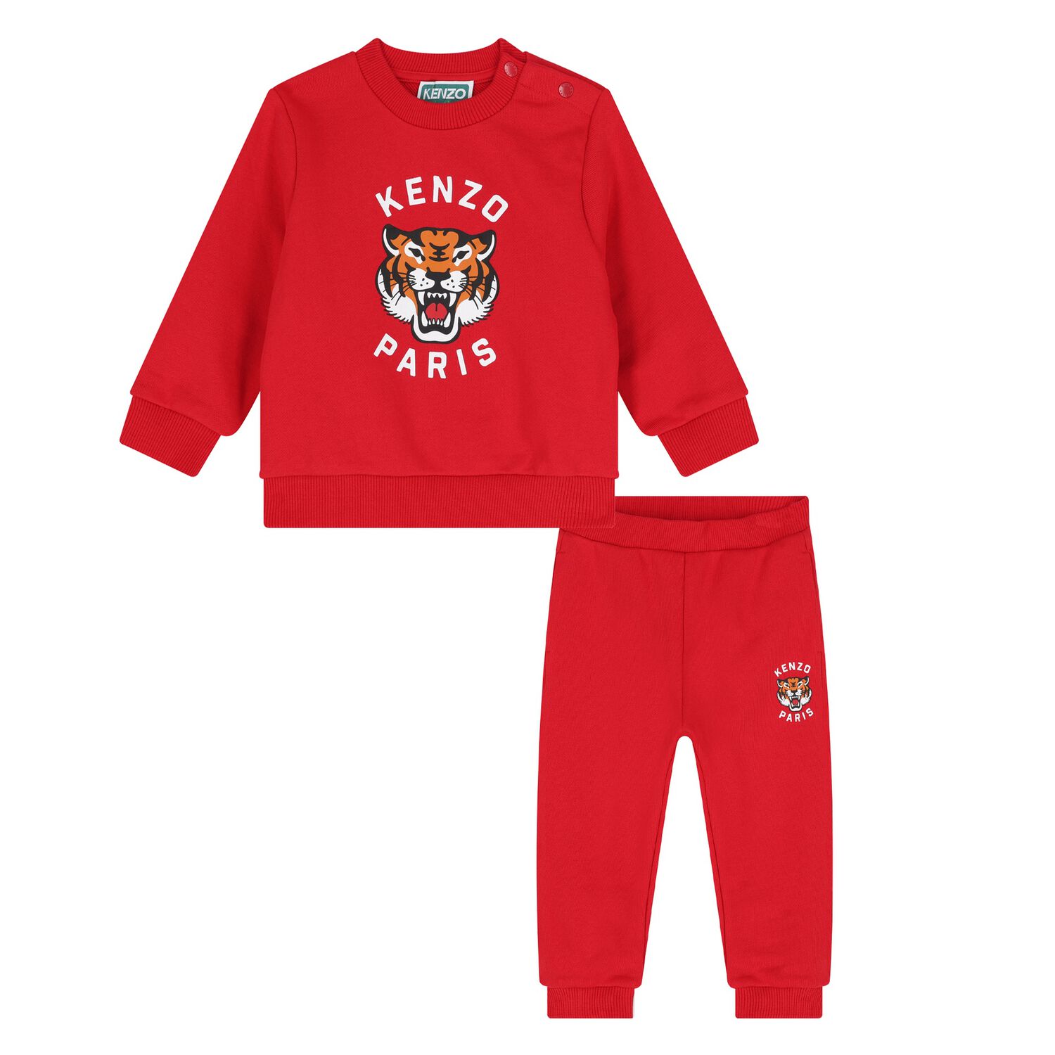 Younger Red Tiger Logo Tracksuit, 3, hi-res image number null
