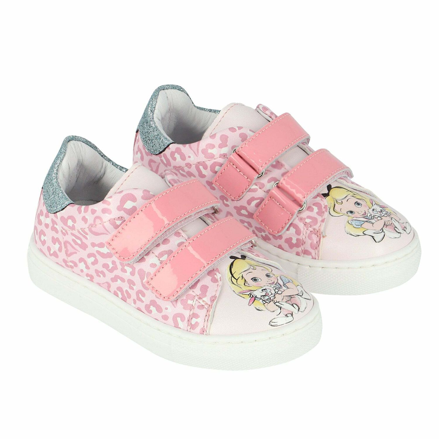 Girls Pink Disney Trainers, 1, hi-res image number null