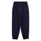 Boys Navy Blue Logo Joggers, 2, hi-res