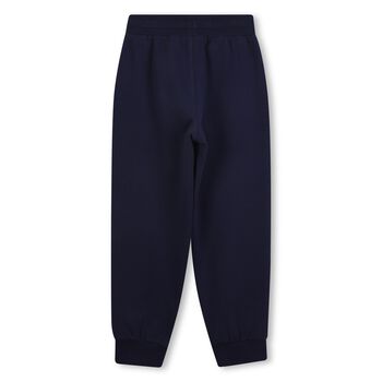 Boys Navy Blue Logo Joggers