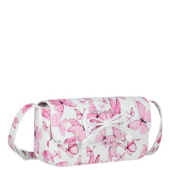 Girls White & Pink Butterfly Bag