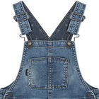 Younger Boys Blue Denim Dungaree, 1, hi-res