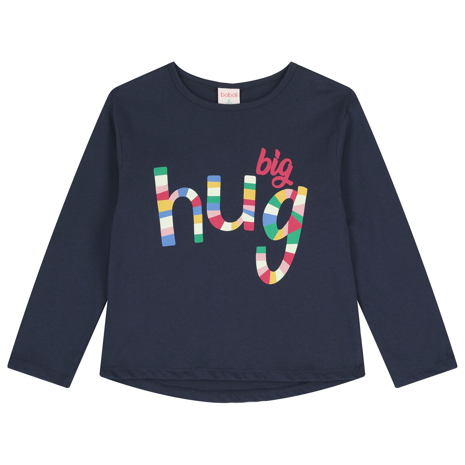 Girls Blue Long Sleeve Top, 1, hi-res