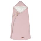 Baby Girls Ivory & Pink Hooded Reversible Nest, 3, hi-res