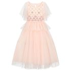 Girls Pink Tulle Dress, 1, hi-res