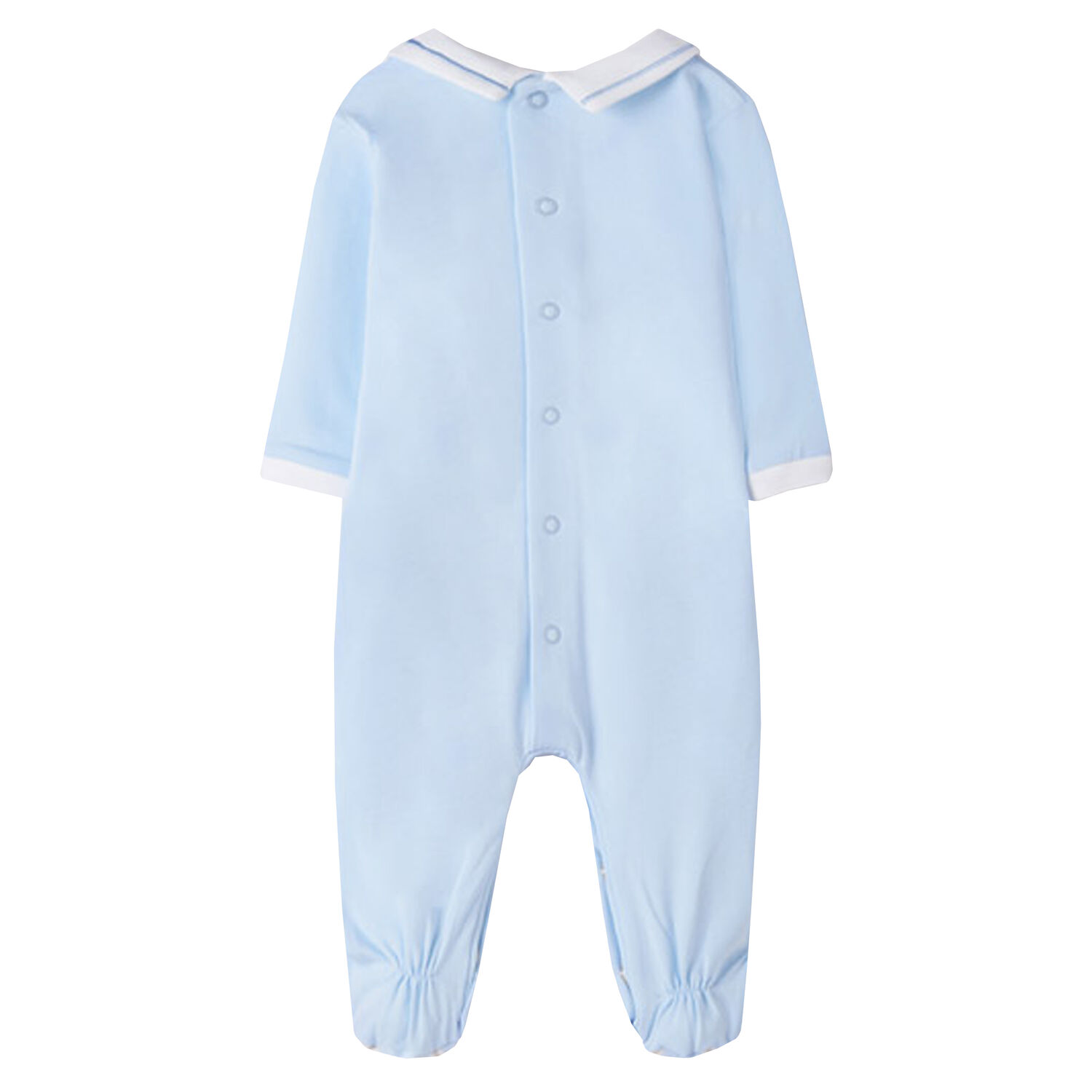 Boys Blue Babygrow, 1, hi-res