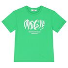 Boys Green Logo T-Shirt, 1, hi-res