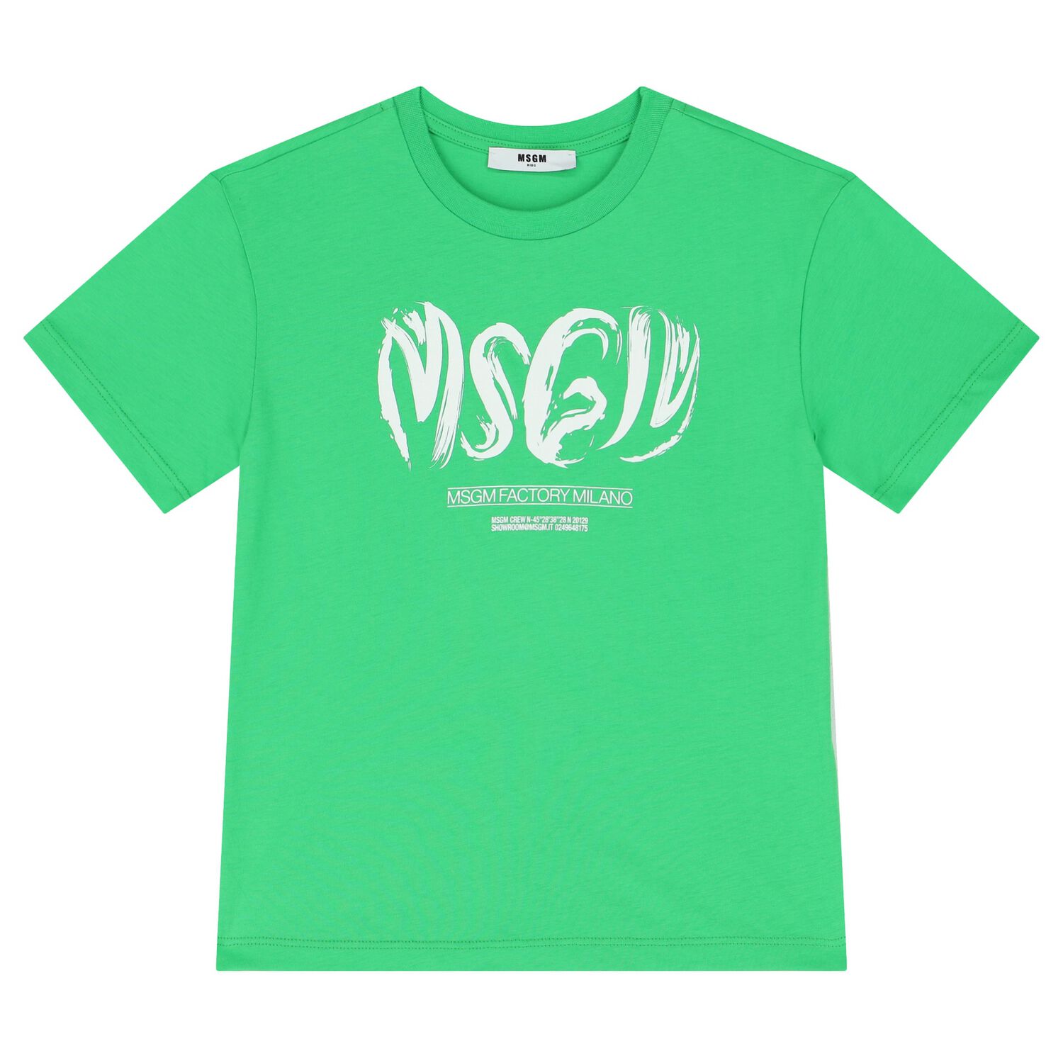 Boys Green Logo T-Shirt, 1, hi-res