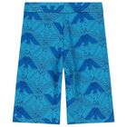 Boys Blue Logo Shorts, 1, hi-res